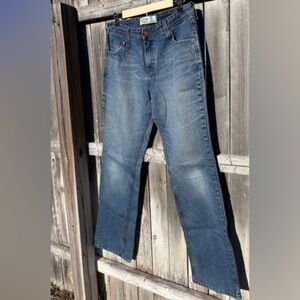 LEVI’S SIGNATURE MID-RISE BLUE GOLD BOOTCUT MEDIUM WASH JEANS SIZE 12 Long